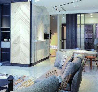 Thiết kế không gian sống hiện đại với tấm laminate