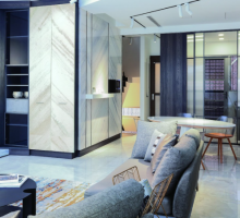 Thiết kế không gian sống hiện đại với tấm laminate